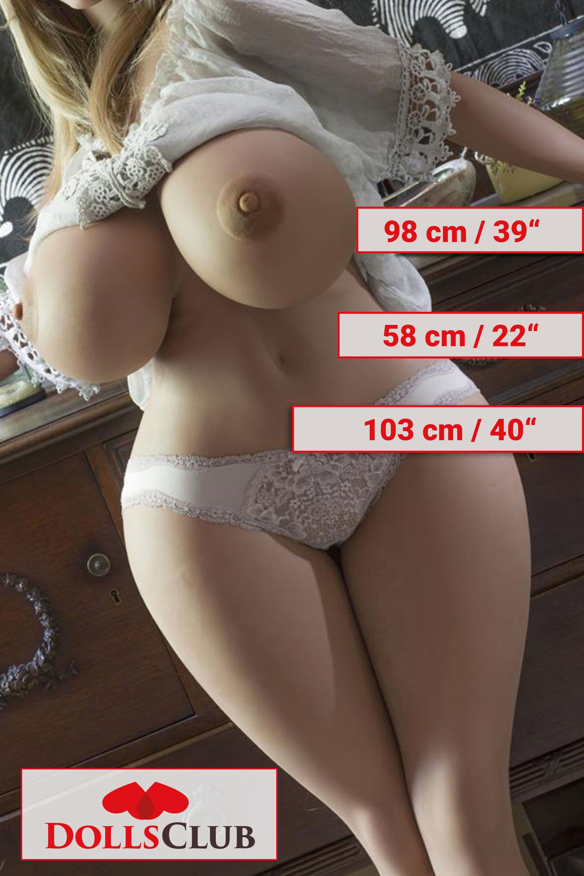 160cm M-Cup WM Doll met dikke kont