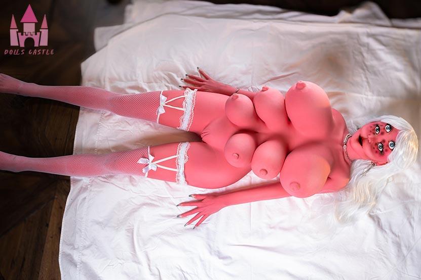 Fantasie sekspop Pinky | Sexdoll met 6 borsten