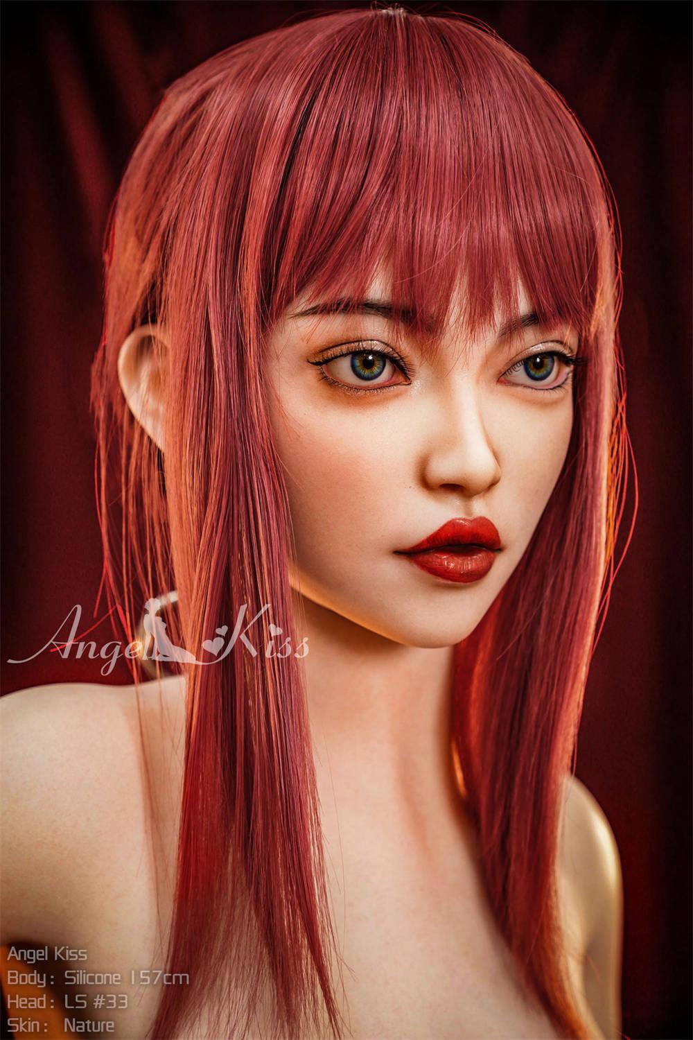 Siliconen sekspop Anya | Roodharige Real Doll